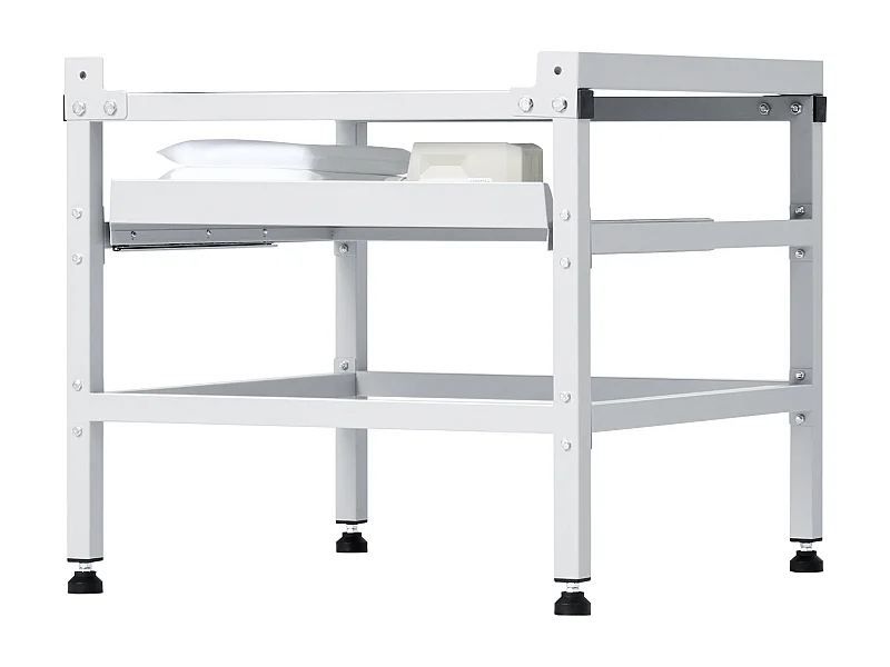 Socle Machine à Laver SucceBuy Support de Machine à Laver 123 x 63,5 cm, 268 kg Double Plateau