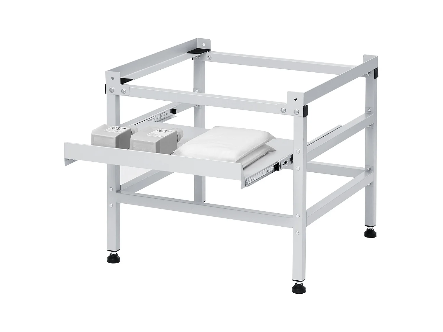 Socle Machine à Laver SucceBuy Support de Machine à Laver 123 x 63,5 cm, 268 kg Double Plateau