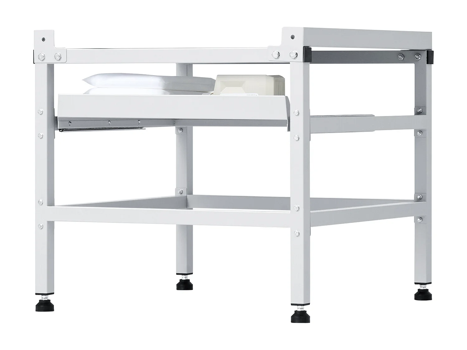 Socle Machine à Laver SucceBuy Support de Machine à Laver 123 x 63,5 cm, 268 kg Double Plateau