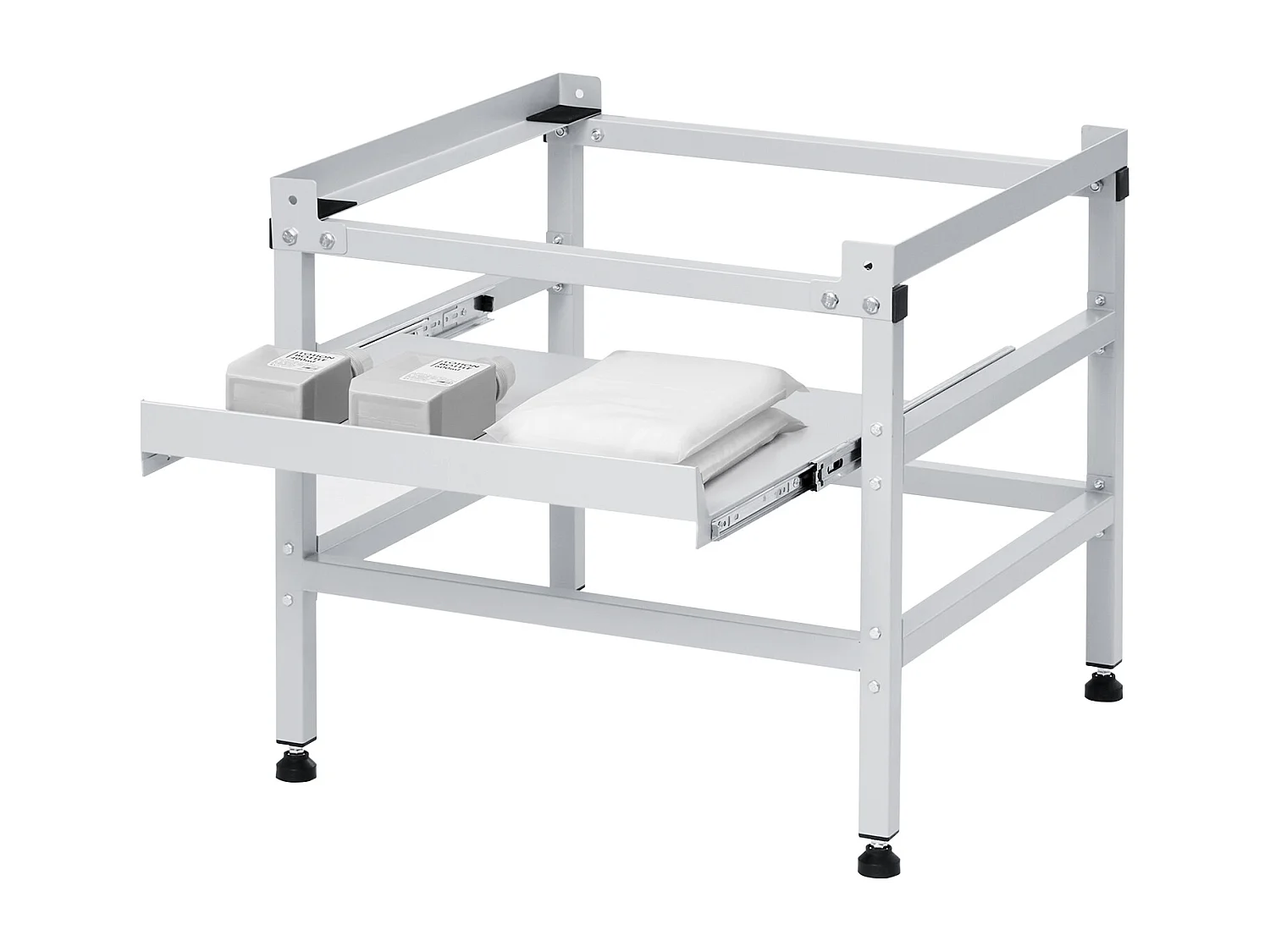 Socle Machine à Laver SucceBuy Support de Machine à Laver 123 x 63,5 cm, 268 kg Double Plateau