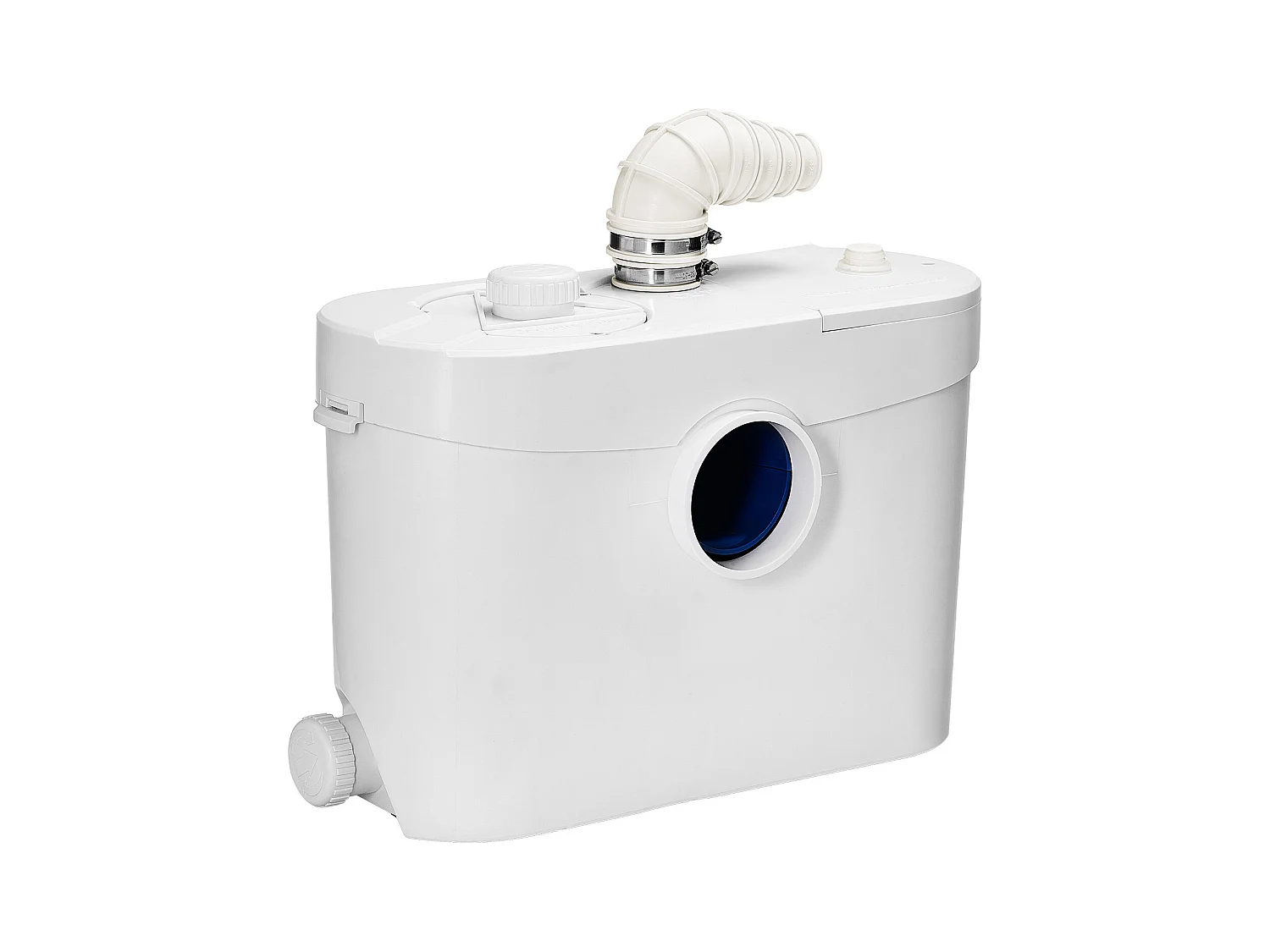 Maceratiepomp SucceBuy 900W Maceratiepomp met 4 Inlaten, Debiet 180 L/min, tot 12 m Opvoerhoogte, Ideaal voor het Verwijderen van Afvalwater uit Toiletten