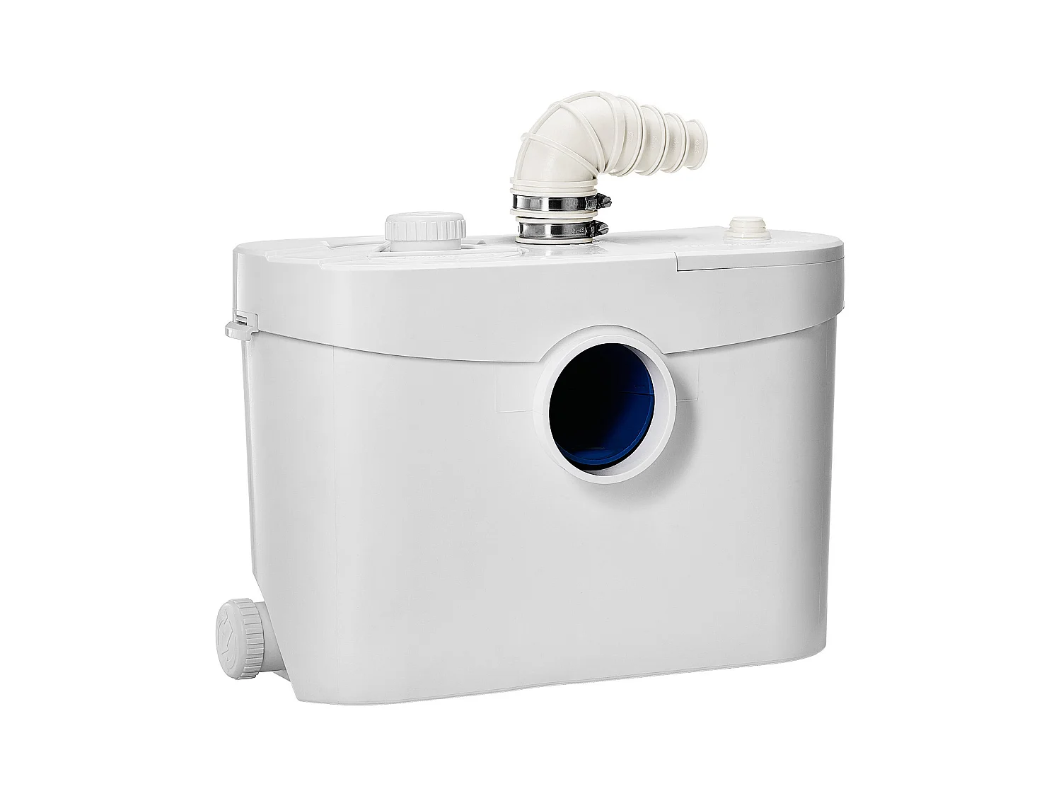 Maceratiepomp SucceBuy 900W Maceratiepomp met 4 Inlaten, Debiet 180 L/min, tot 12 m Opvoerhoogte, Ideaal voor het Verwijderen van Afvalwater uit Toiletten