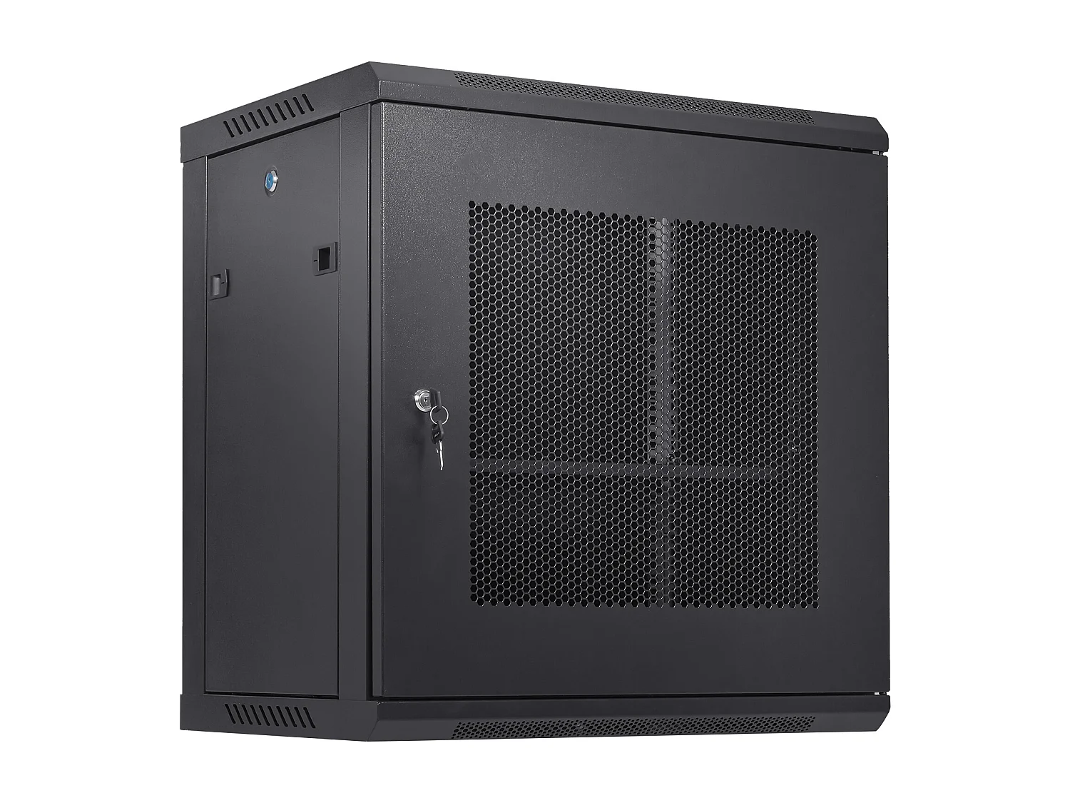 Rack de Serveur SucceBuy 12U Boîtier d'Armoire Réseau à Montage Mural 39cm de Profondeur avec Porte Verrouillable