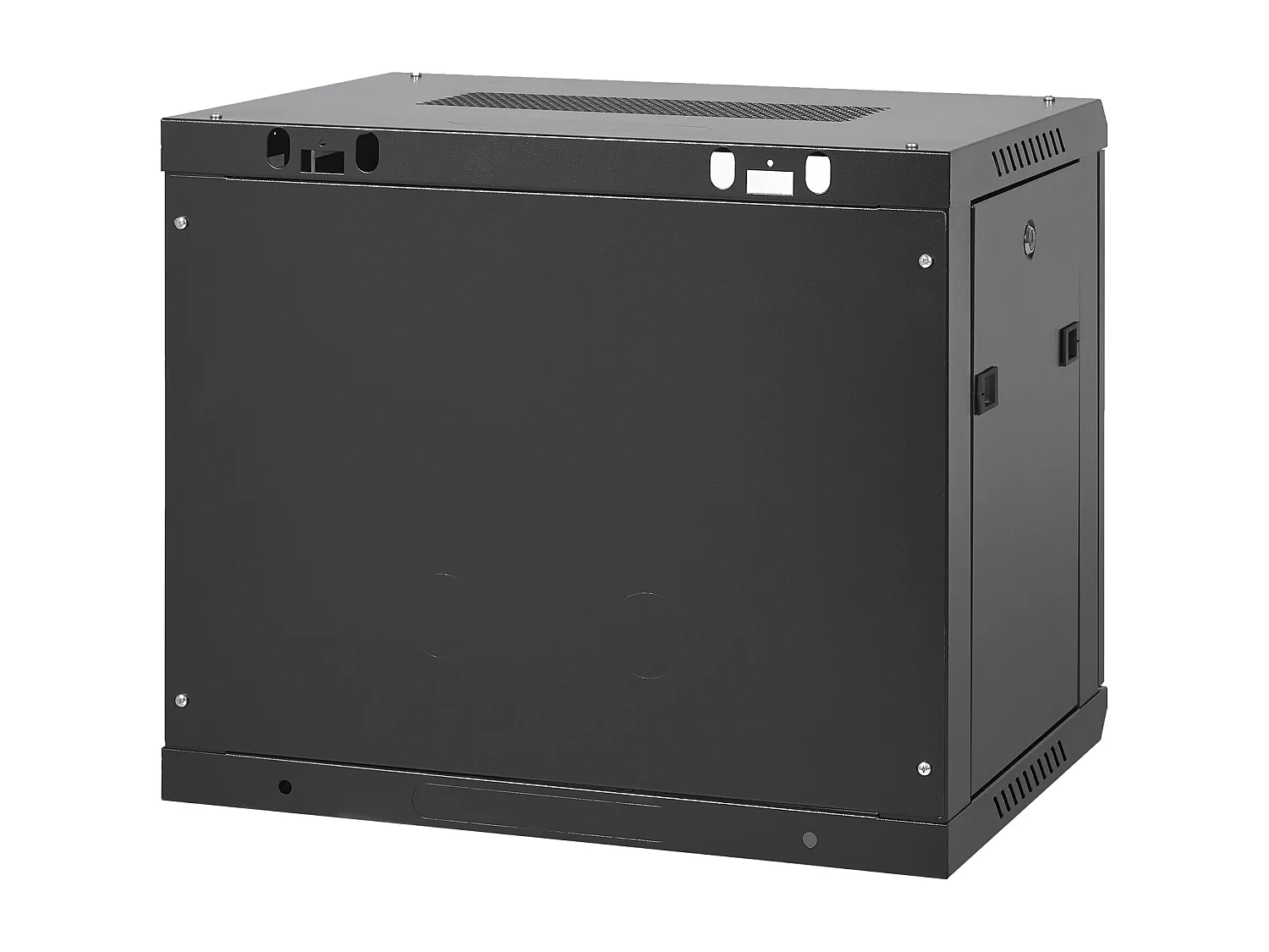 Armoire de Serveur Réseau SucceBuy à Montage Mural 9U, 39cm de Profondeur, Charge Maximale de 200 Livres, Porte en Verre Verrouillable et Panneaux Latéraux