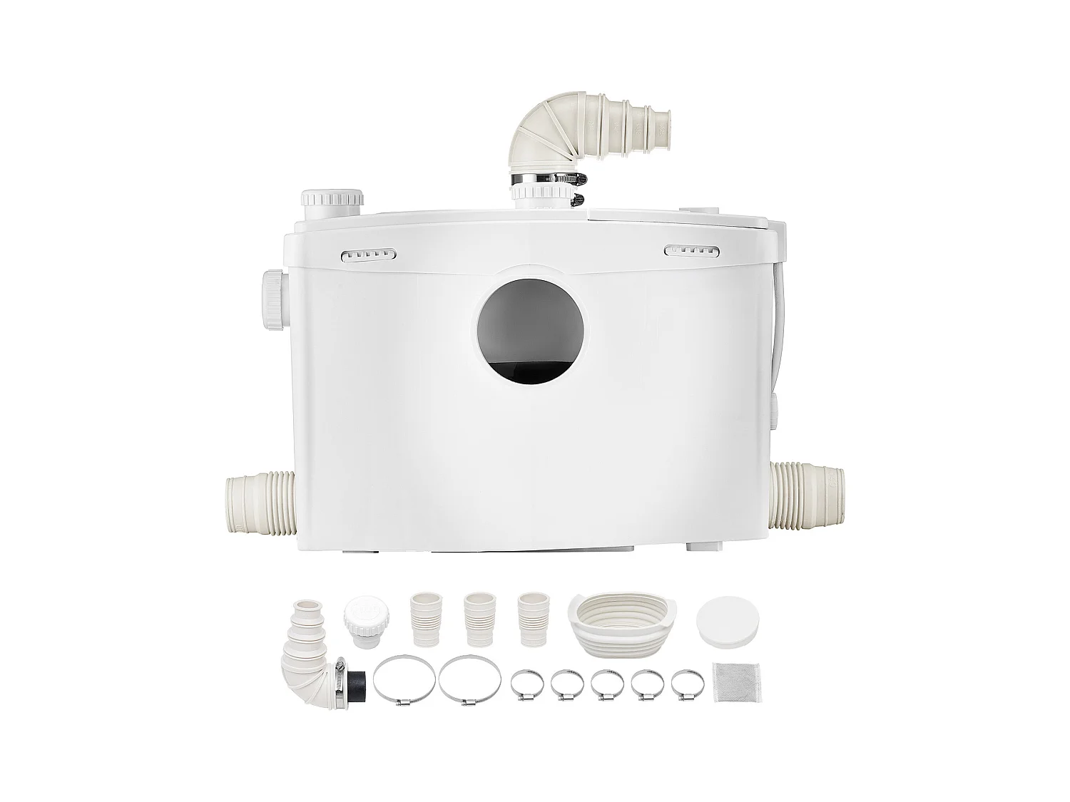 Pompe de Macération SucceBuy Pompe de Macération Toilettes 1200 W, Débit 180 L/min, Hauteur 10 m