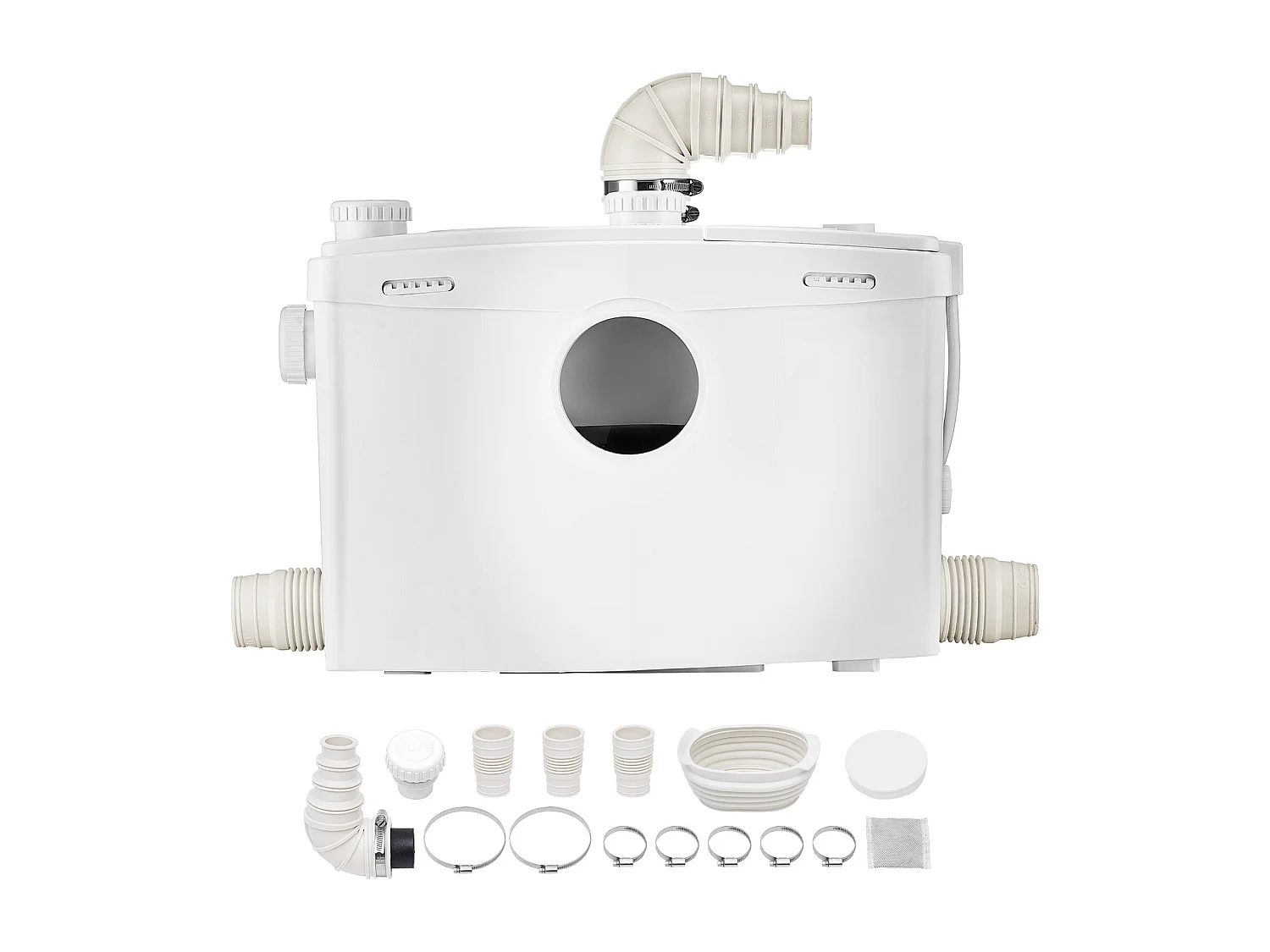 Pompe de Macération SucceBuy Pompe de Macération Toilettes 1200 W, Débit 180 L/min, Hauteur 10 m