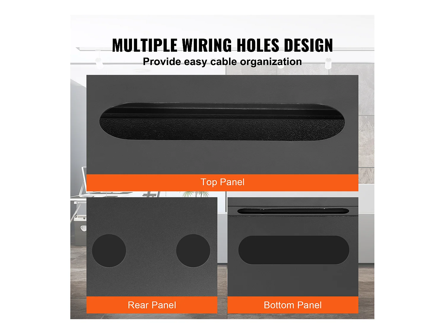 Rack de Serveur SucceBuy 15U Rack de Serveur Réseau à Montage Mural, Porte en Verre de 46cm, Boîtier d'Armoire, Verrouillable, Noir