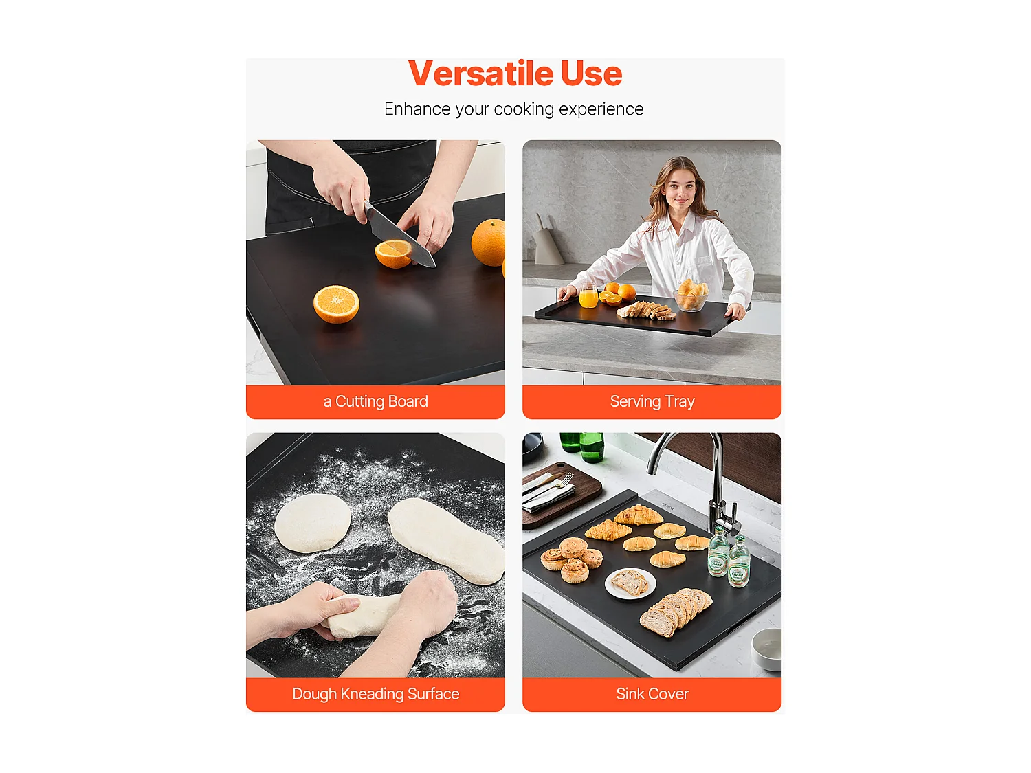 Plaque de Protection SucceBuy Housse de Protection pour Cuisinière à Gaz avec Planche 762 x 560 mm