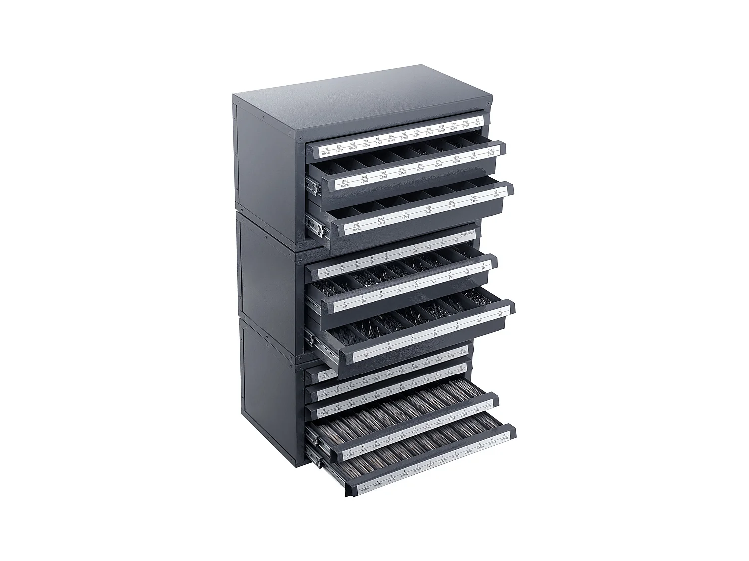 Organisateur de Distributeur SucceBuy de Forets, Armoire 3 Pièces, Trois Tiroirs et Cinq Tiroirs pour Calibre de Fil #1 à #60, Rangement Empliable