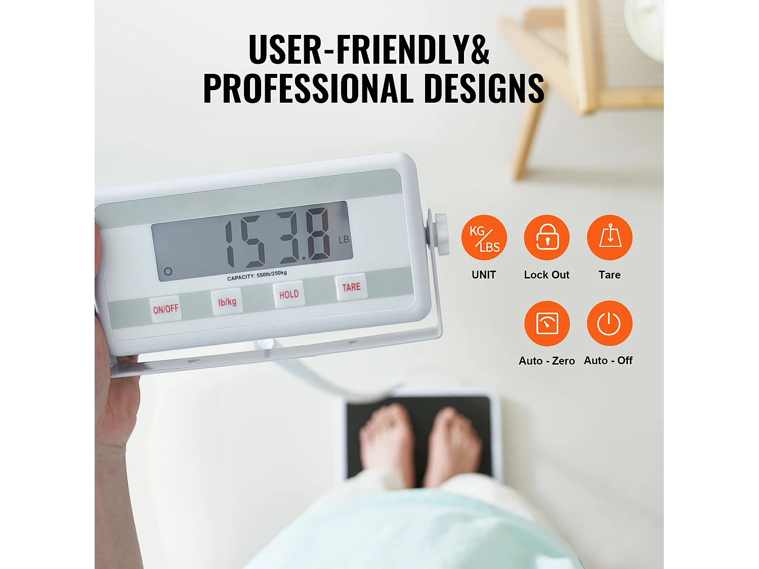 Pèse-personne Médical, SucceBuy Balance Professionnelle 250 kg - Plateforme Large Antidérapante, Affichage Numérique, Usage Clinique