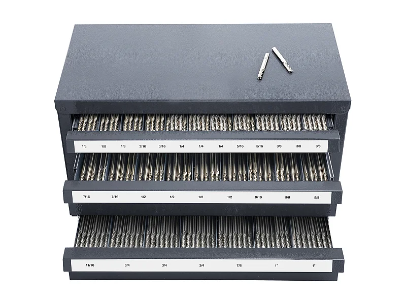 Aufbewahrungsschrank SucceBuy für Oberflächenwerkzeuge, 3 Schubladen, 2.54/20.32cm - 2.54cm, 29 Fächer