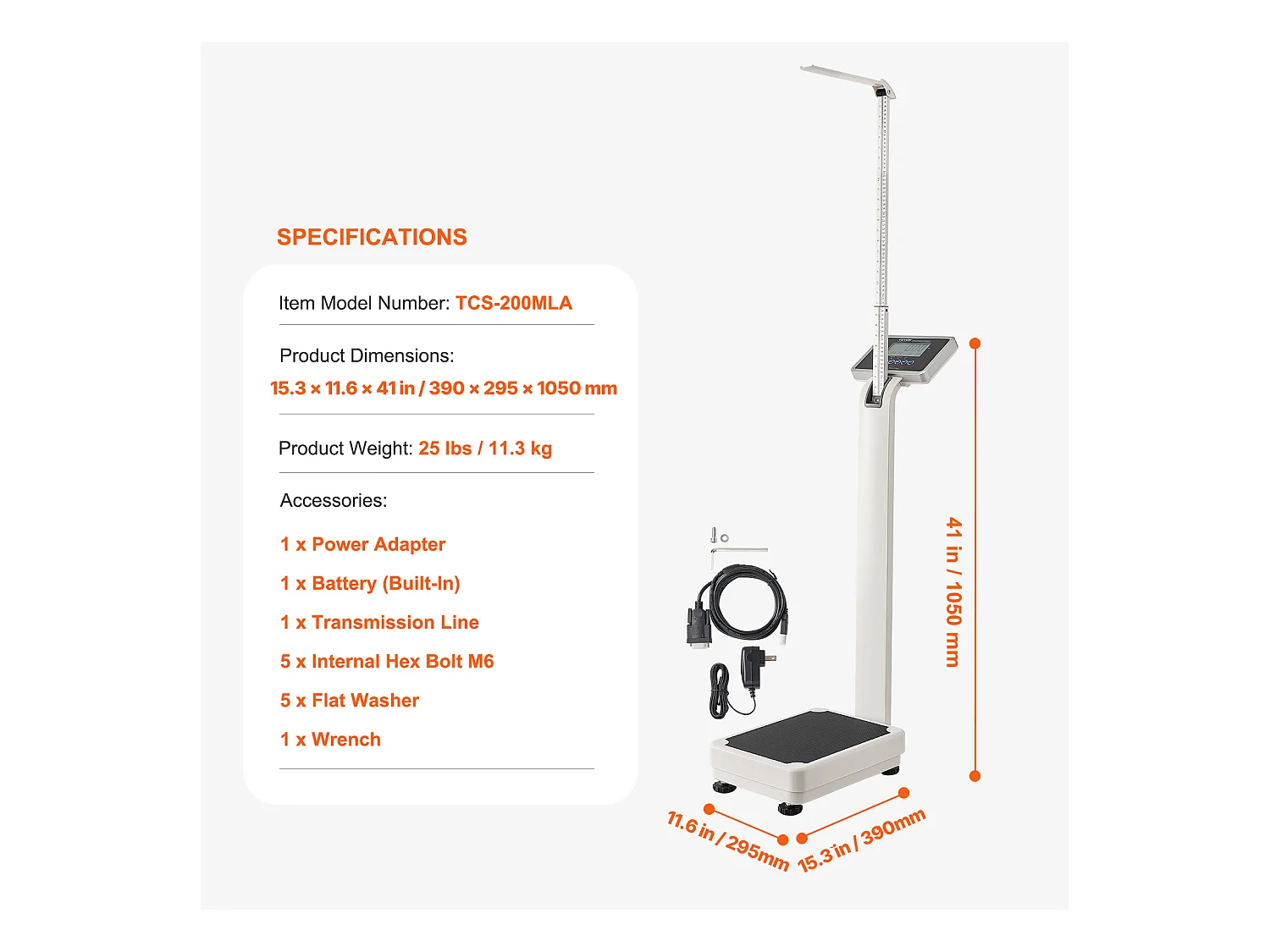 Medische Weegschaal, SucceBuy Professionele Digitale Medische Weegschaal - Gewichts- en Hoortemeting - Capaciteit 227 kg - Voor Medisch Gebruik
