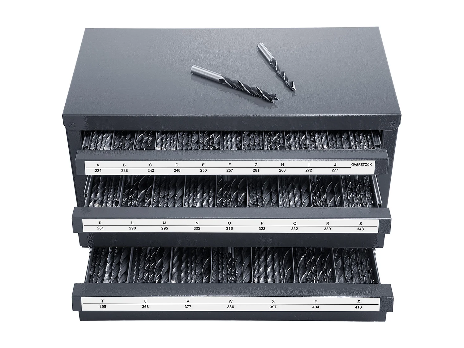 Armoire Distributrice de Forets SucceBuy, Organiseur à Trois Tiroirs pour A à Z, Étiquettes en Acier, Solution de Rangement Empliable pour Forets