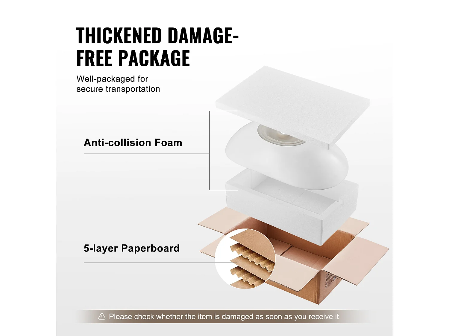 Lavabo de Salle SucceBuy Lavabo Ovale en Céramique 60 cm x 36 cm - Blanc Moderne, Durable et Élégant