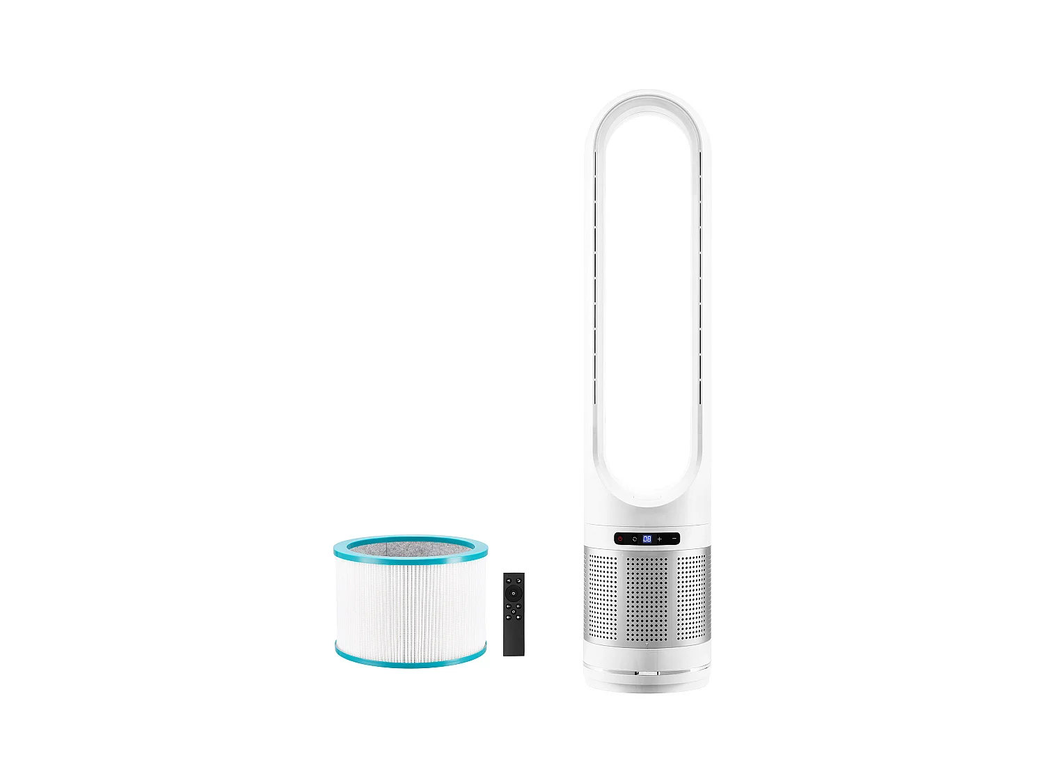 Ventilador de Columna SucceBuy Ventilador de Torre Oscilante de 101.5 cm con Control Remoto y Temporizador Ajustable