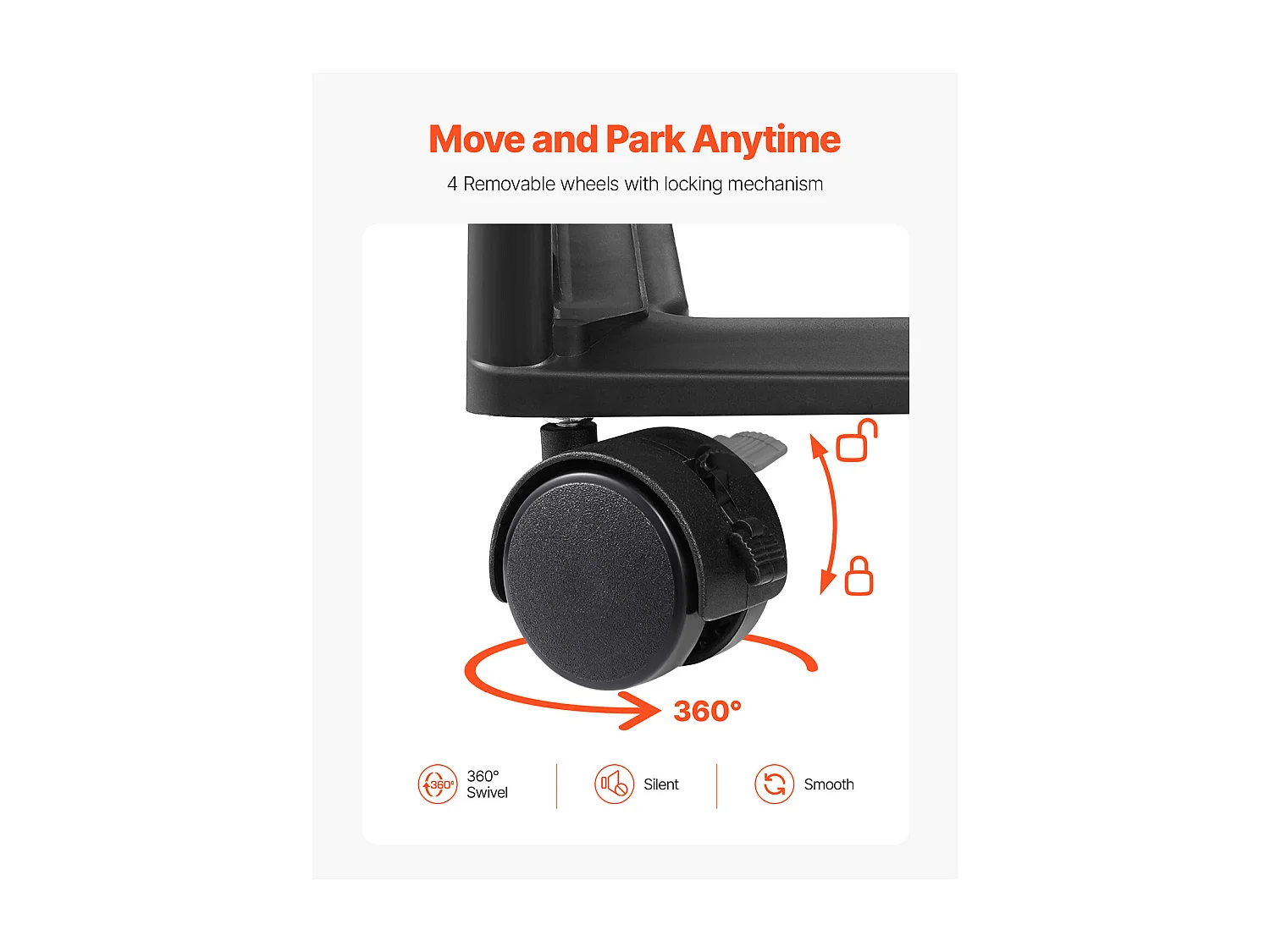 Rangement de Bureau en Plastique SucceBuy, avec 6 Étuis Transparents, Grande Capacité de Rangement pour Fournitures d'Artisanat, Noir