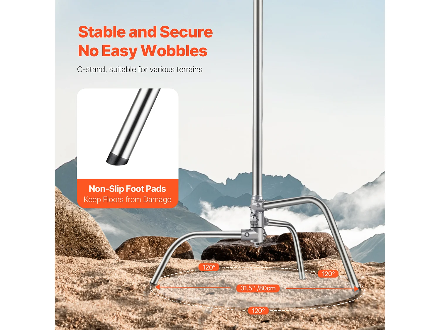 Support C SucceBuy z Wysięgnikiem, Maksymalna Wysokość : 3,3 m