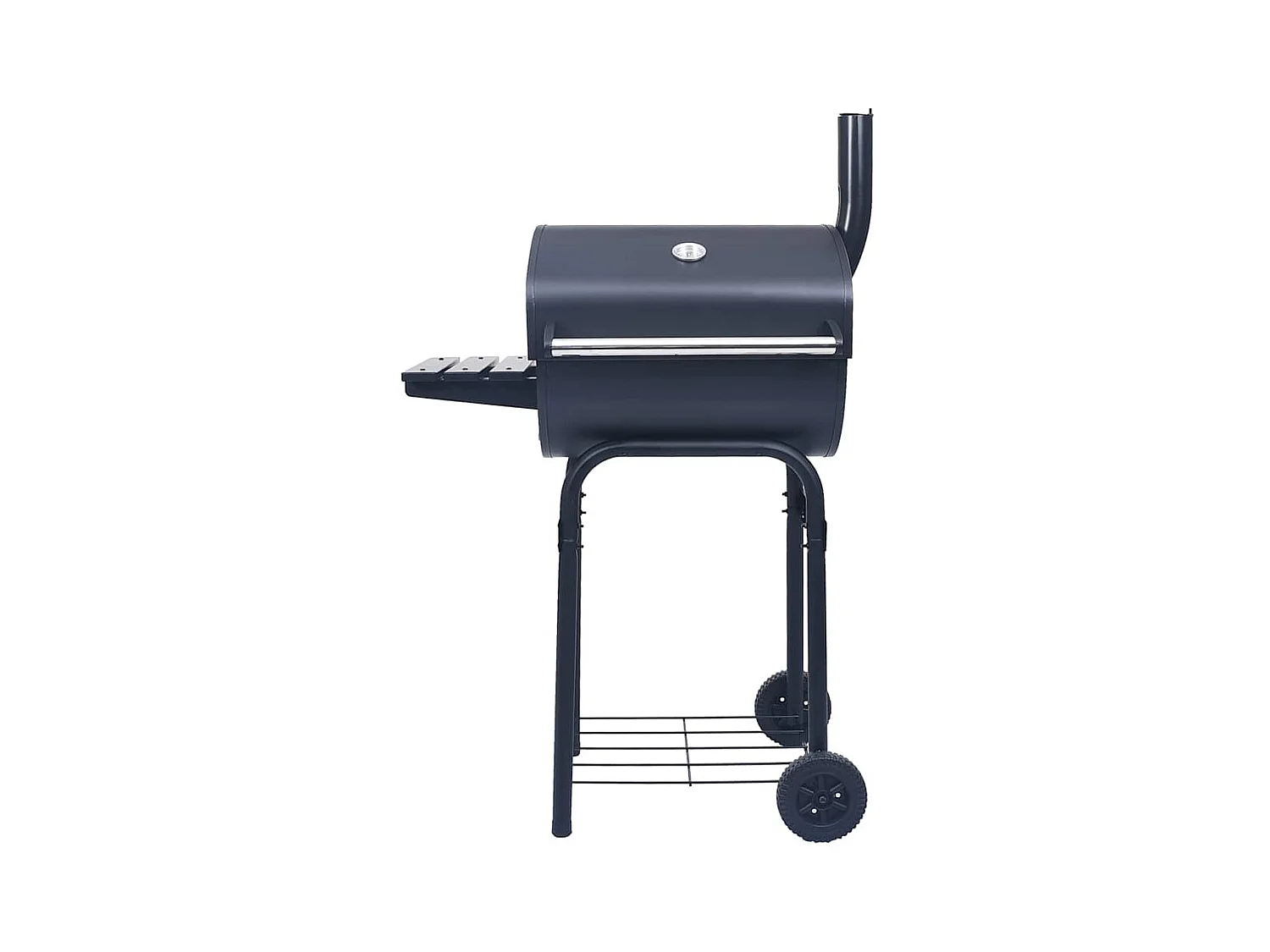 Gril barbecue au charbon avec étagère inférieure Noir