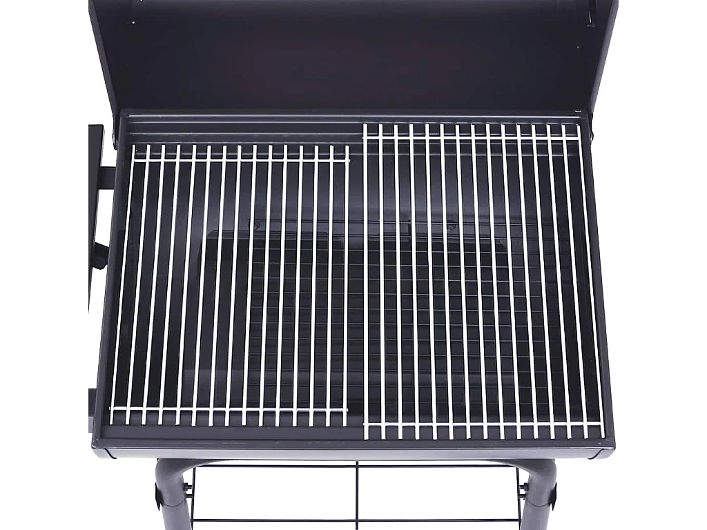 Gril barbecue au charbon avec étagère inférieure Noir