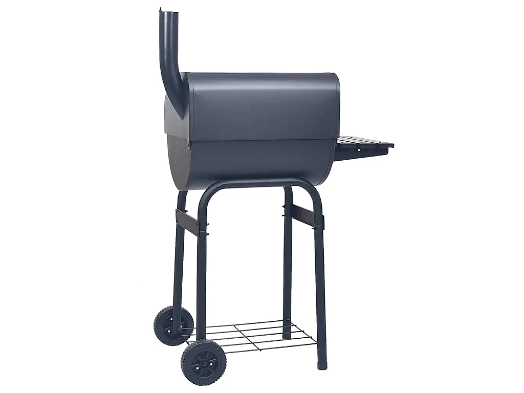 Gril barbecue au charbon avec étagère inférieure Noir