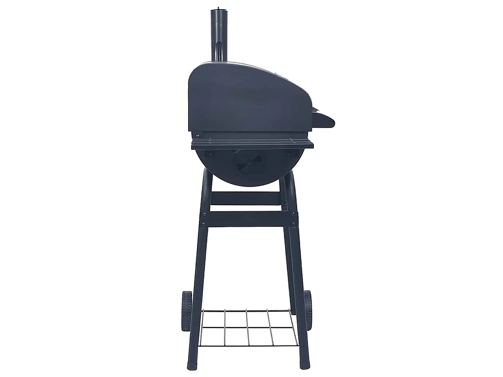 Gril barbecue au charbon avec étagère inférieure Noir