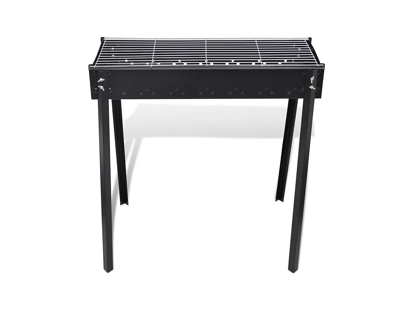 BBQ Grill Säulengrill Standgrill Kohlegrill Barbeque Quadratisch