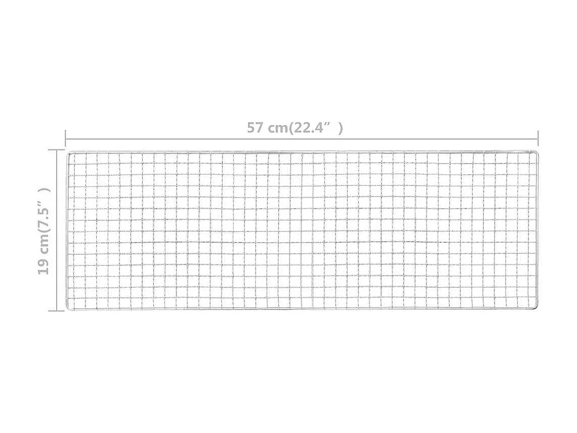 Griglia Barbecue da Campeggio Portatile 60x22,5x33cm