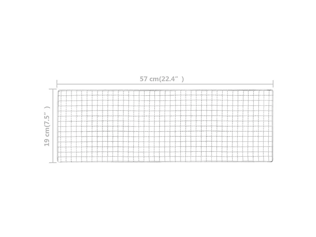 Campingbarbecue draagbaar 60x22,5x33 cm roestvrij