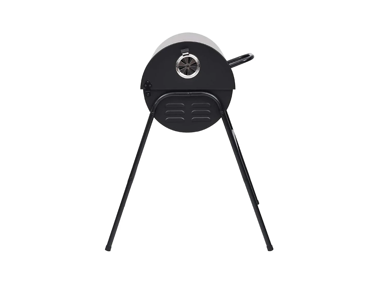Grill mit 2 Grillrosten Schwarz 80x95x90 cm Stahl