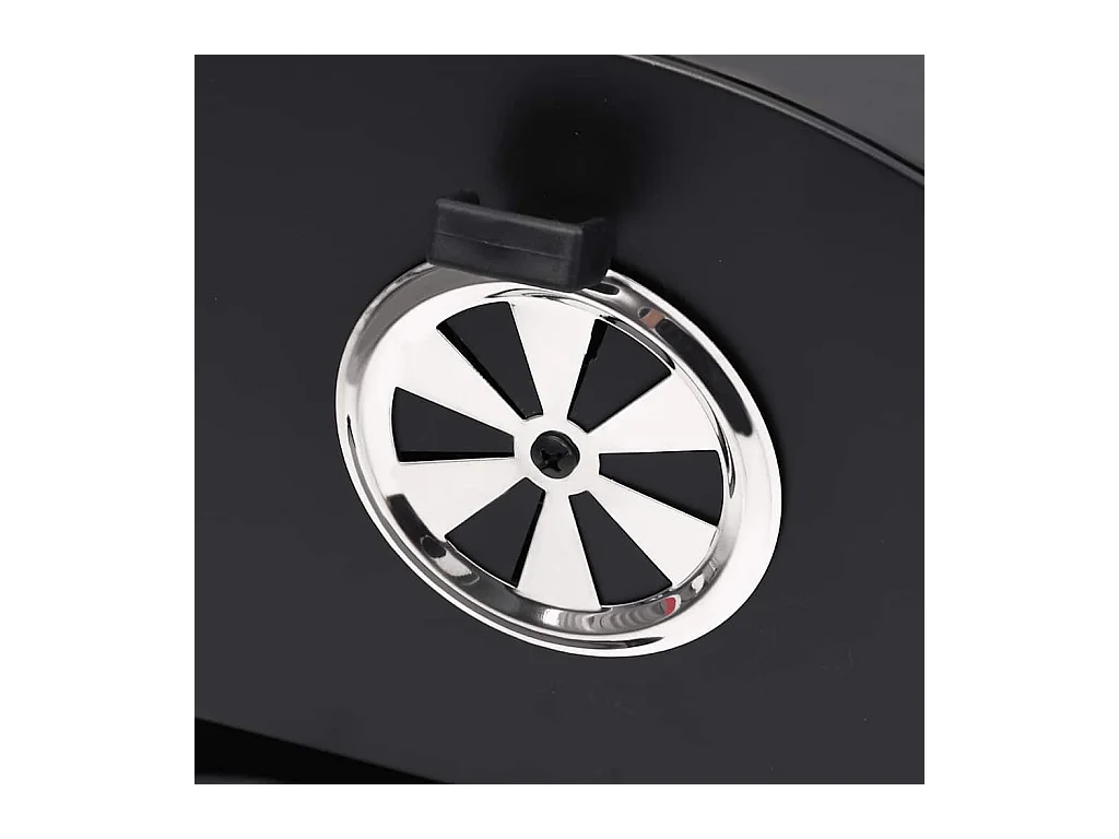 Grill mit 2 Grillrosten Schwarz 80x95x90 cm Stahl