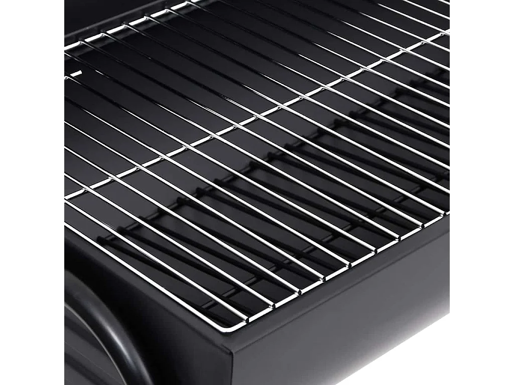 Barbecuevat met 2 kookroosters 80x95x90 cm staal zwart