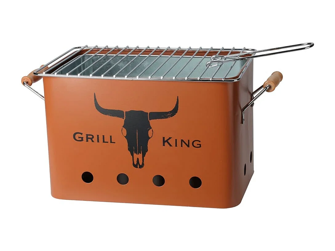 Grill Rechteckig Matt Orange