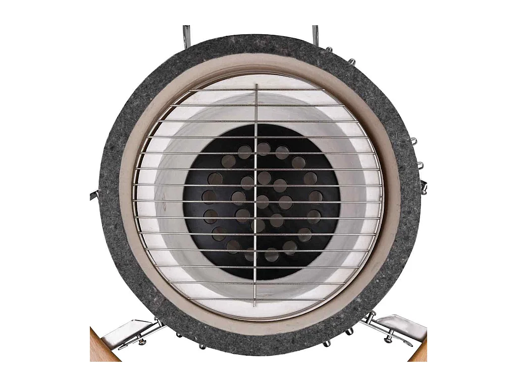 Kamado Barbecue au charbon de bois en céramique 44 cm