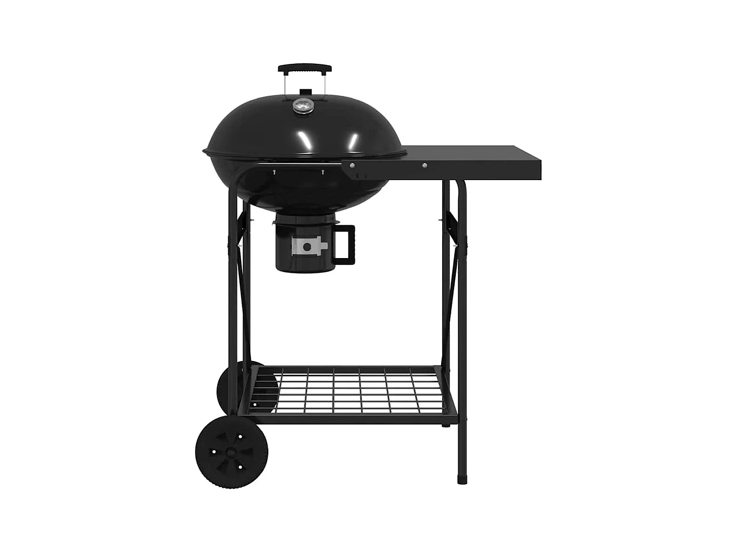 Outdoor Grill Mit Rad Schwarz 96 x 72 x 113 cm Metall