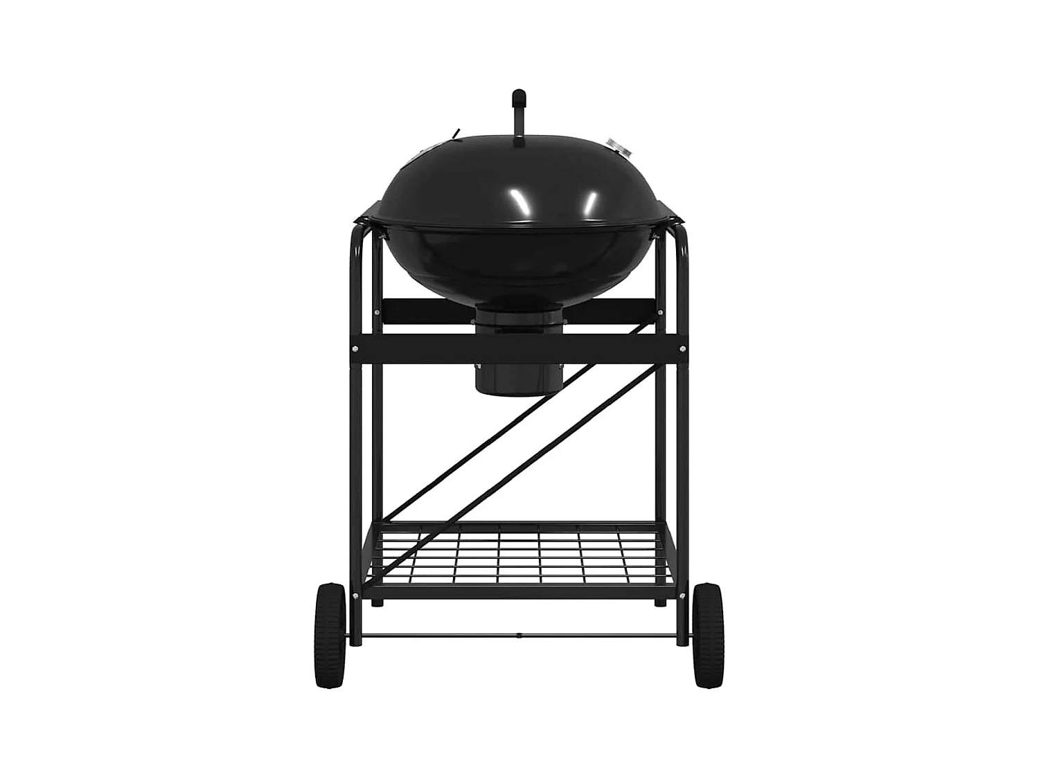 Outdoor Grill Mit Rad Schwarz 96 x 72 x 113 cm Metall