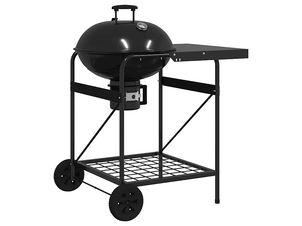Outdoor Grill Mit Rad Schwarz 91 x 71 x 107 cm Metall