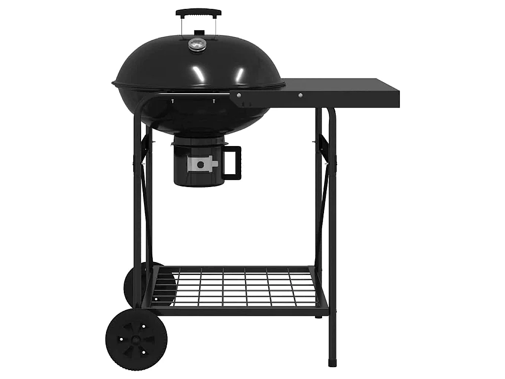 Outdoor Grill Mit Rad Schwarz 91 x 71 x 107 cm Metall