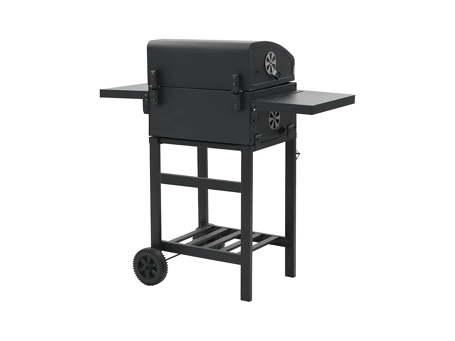 Gril de barbecue au charbon de bois et étagère inférieure Noir