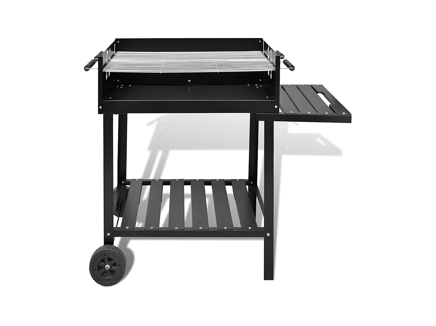 Support de barbecue au charbon de bois 2 roues