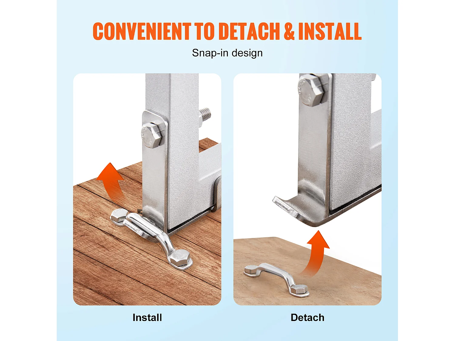 Échelle de Quai en Aluminium SucceBuy, Amovible 5 marches, Capacité de 227 kg, pour Embarquement à Bord de Bateaux, Lacs, Piscines