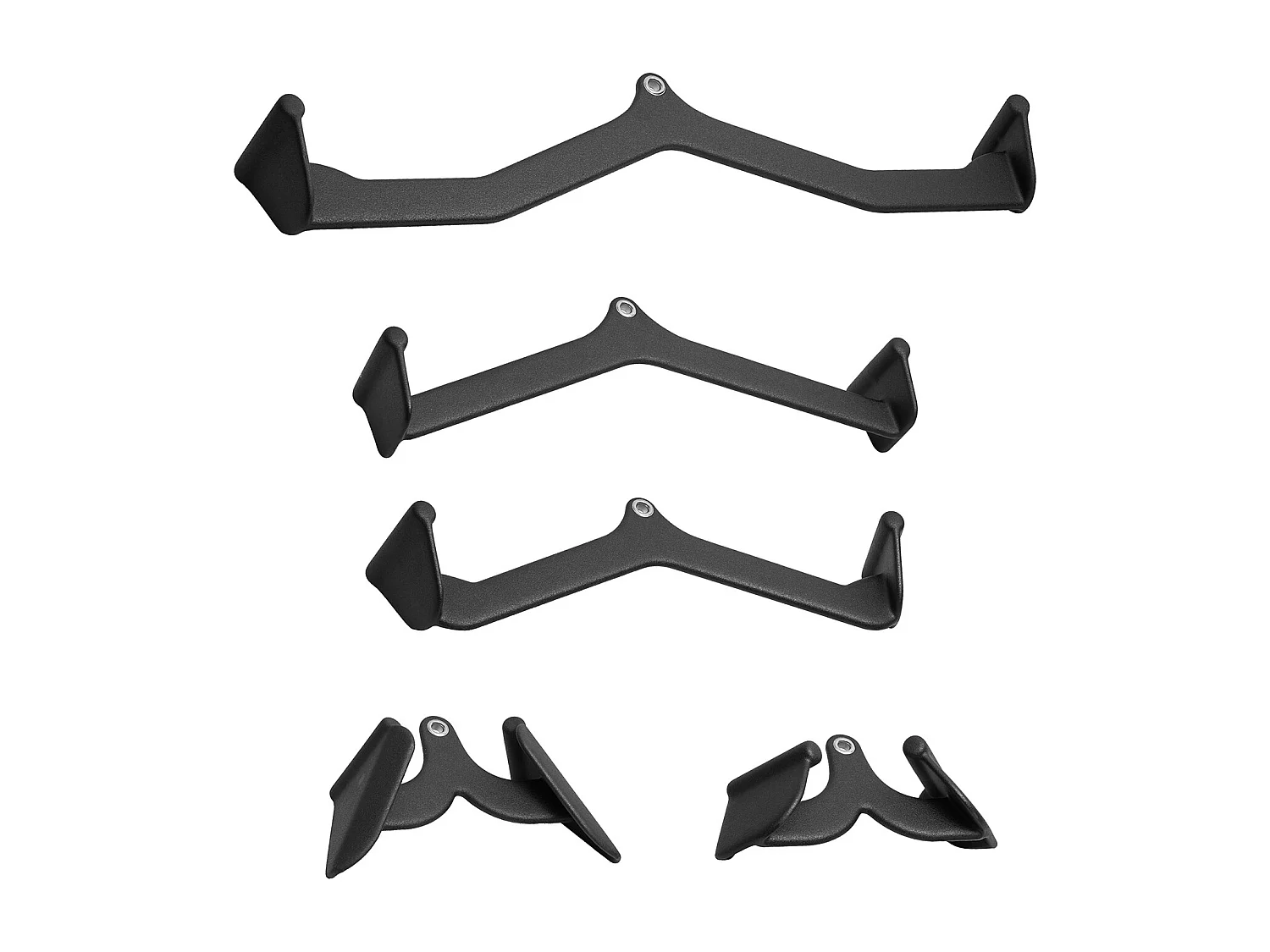 Barra de Tirón en V SucceBuy, 5 Set para Home Gym Fitness, Accesorios para Máquina de Polea Gimnasio Musculación, Acero Macizo, Negro