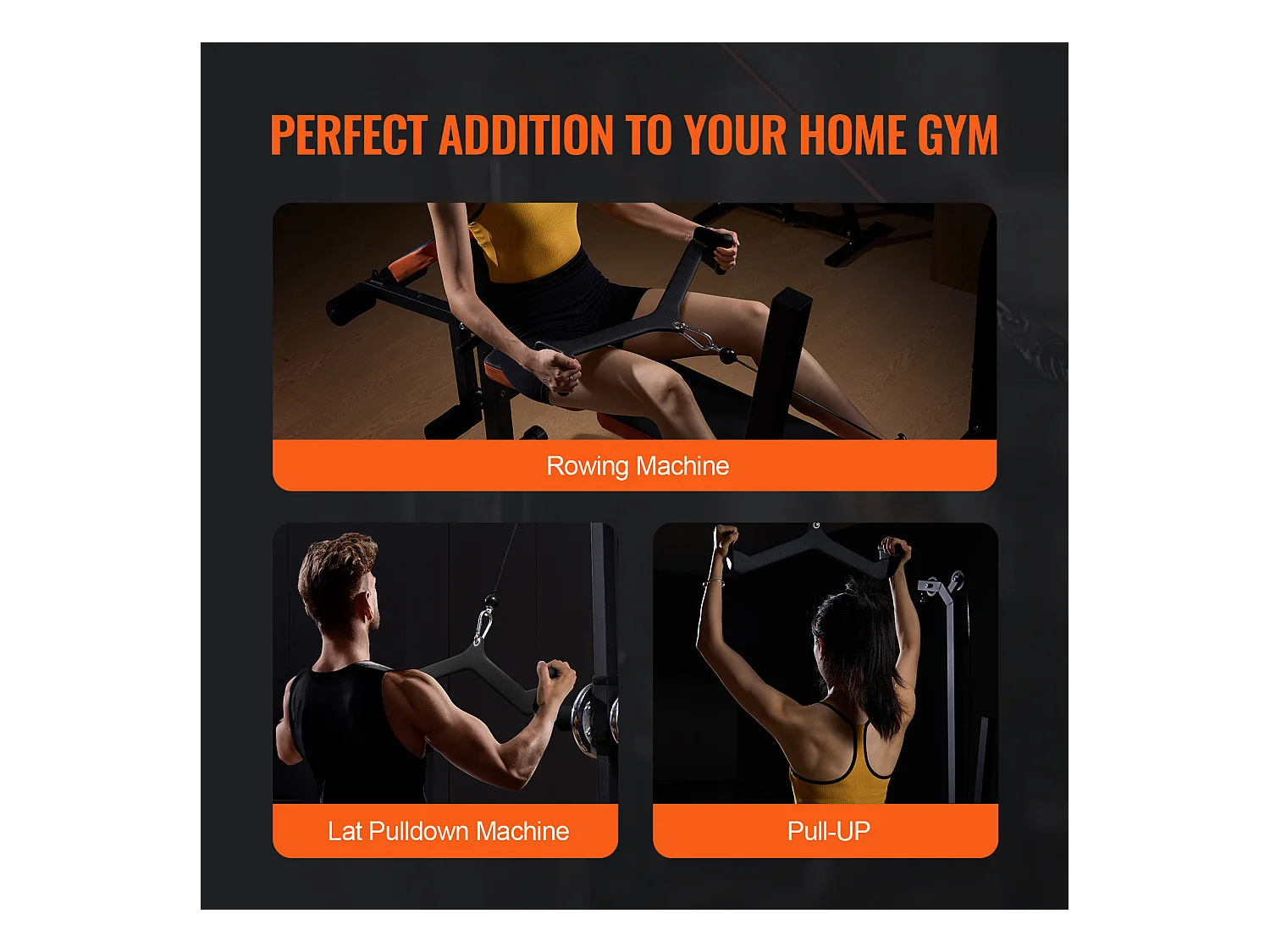 Barre de Tirage en V SucceBuy, Ensemble de 5 Barres en T et en V pour Machine à Câble, Accessoires pour Machine à Poulie Gym Musculation, Acier Massif