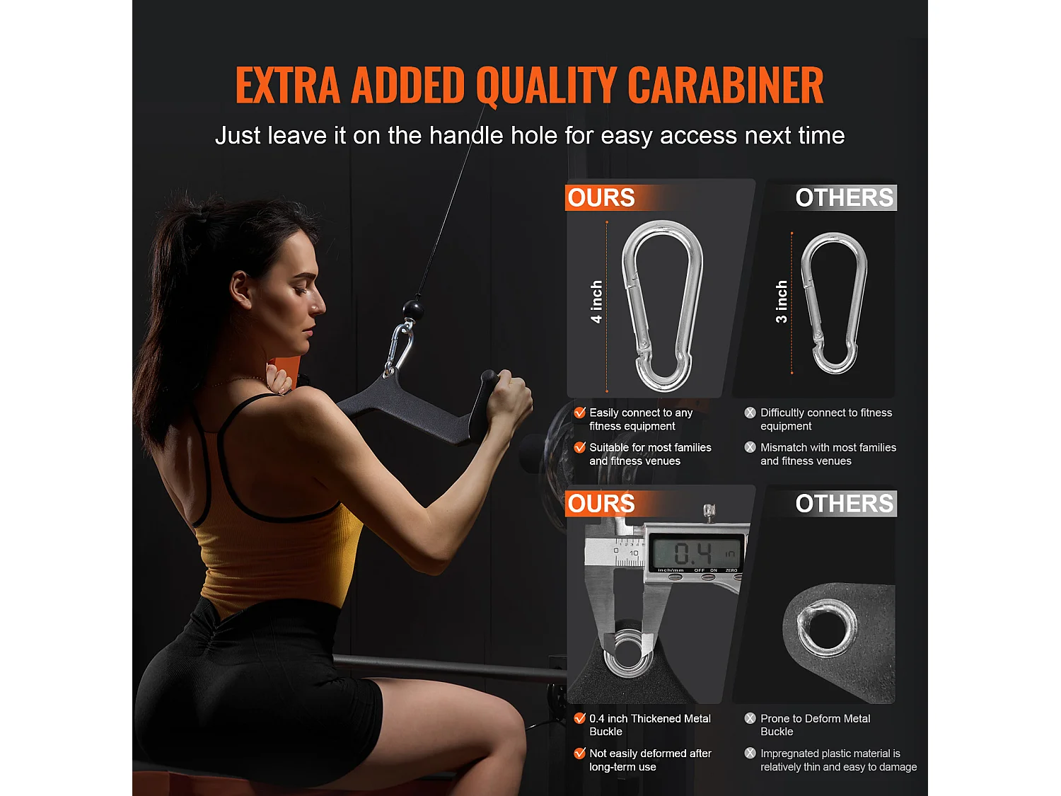 Barra di Trazione a V SucceBuy, Set di 5 Barre in T e a V per Macchina a Cavo, Accessori per Macchina a Pollici Palestra Muscolazione, Acciaio Massivo