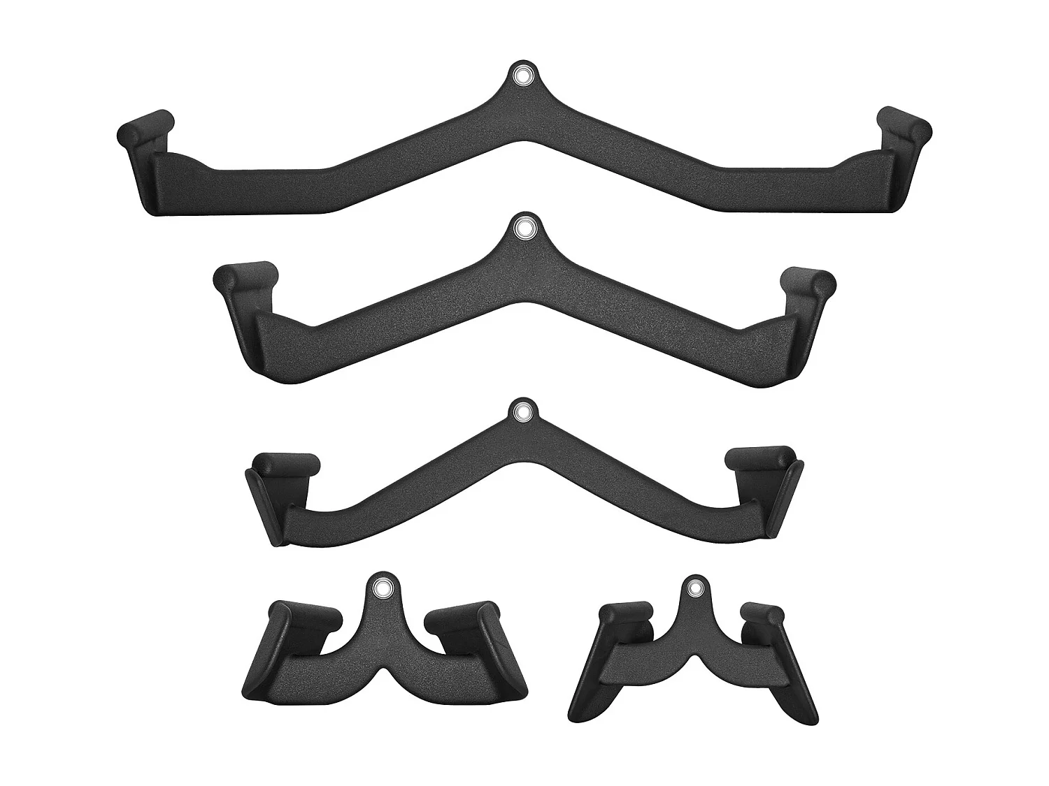 Barra di Trazione a V SucceBuy, Set di 5 Barre in T e a V per Macchina a Cavo, Accessori per Macchina a Pollici Palestra Muscolazione, Acciaio Massivo