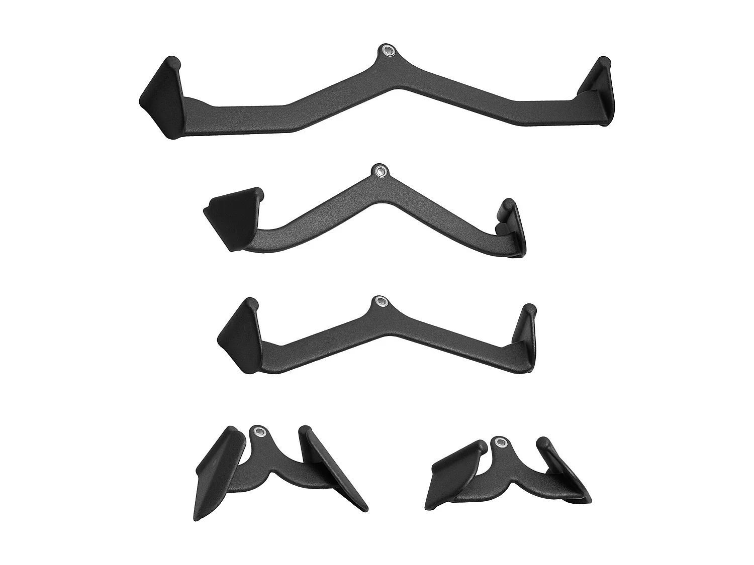 Barra di Trazione a V SucceBuy, Set di 5 Barre in T e a V per Macchina a Cavo, Accessori per Macchina a Pollici Palestra Muscolazione, Acciaio Massivo