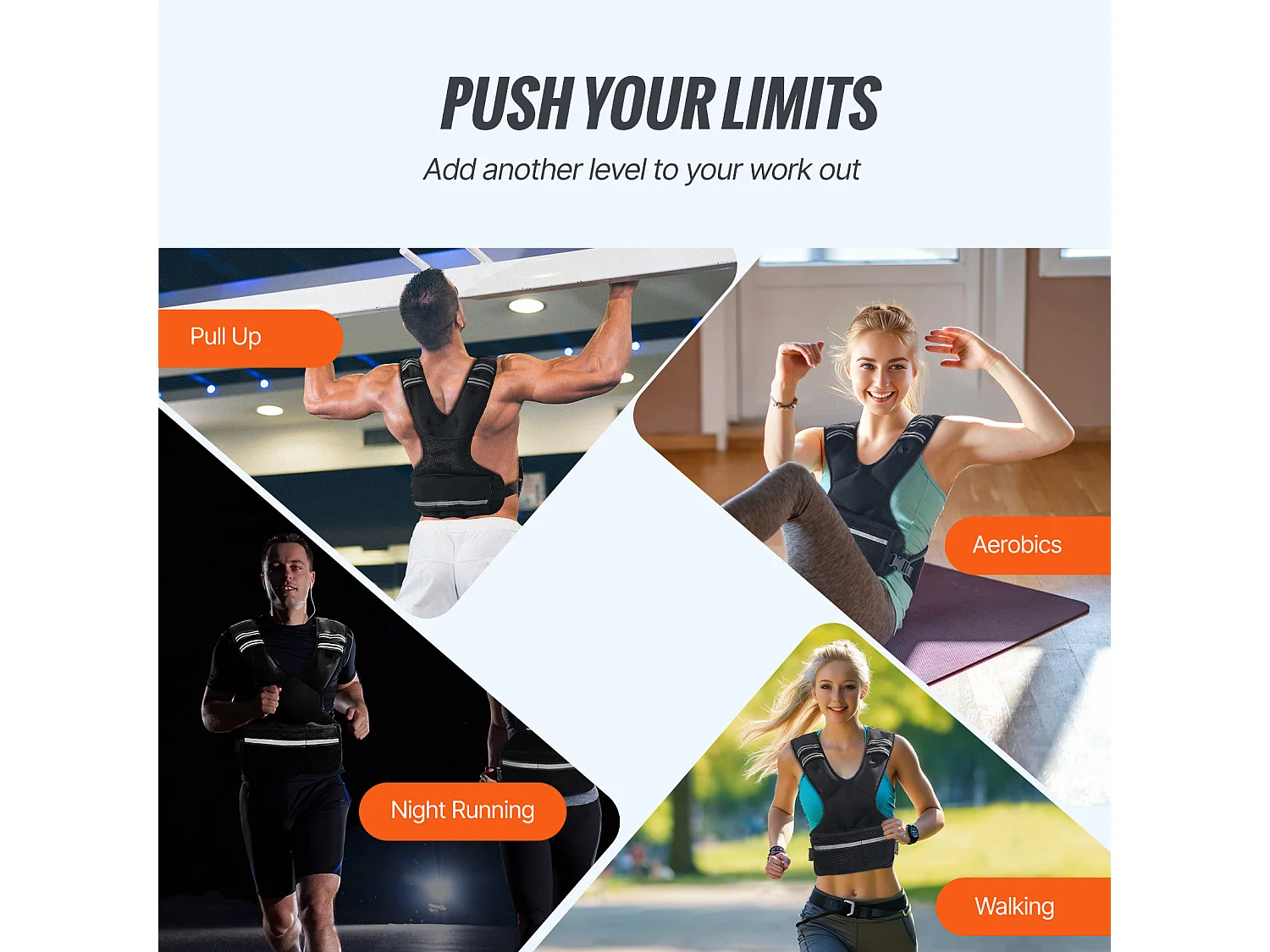 Gilet Lesté Veste de Poids SucceBuy Gilet Lesté Réglable de 5 à 9 kg pour Hommes et Femmes, Entraînement en Force