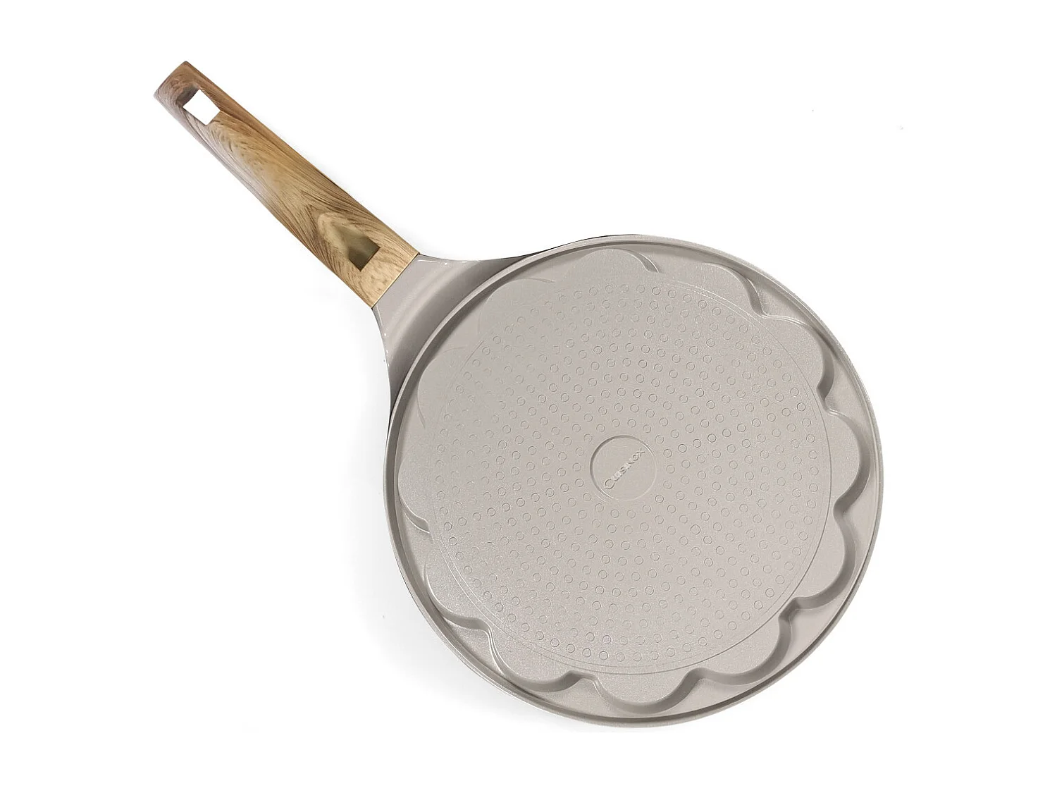 Mythic - Poêle avec 6 cœurs 25.7 cm avec revêtement en céramique blanc