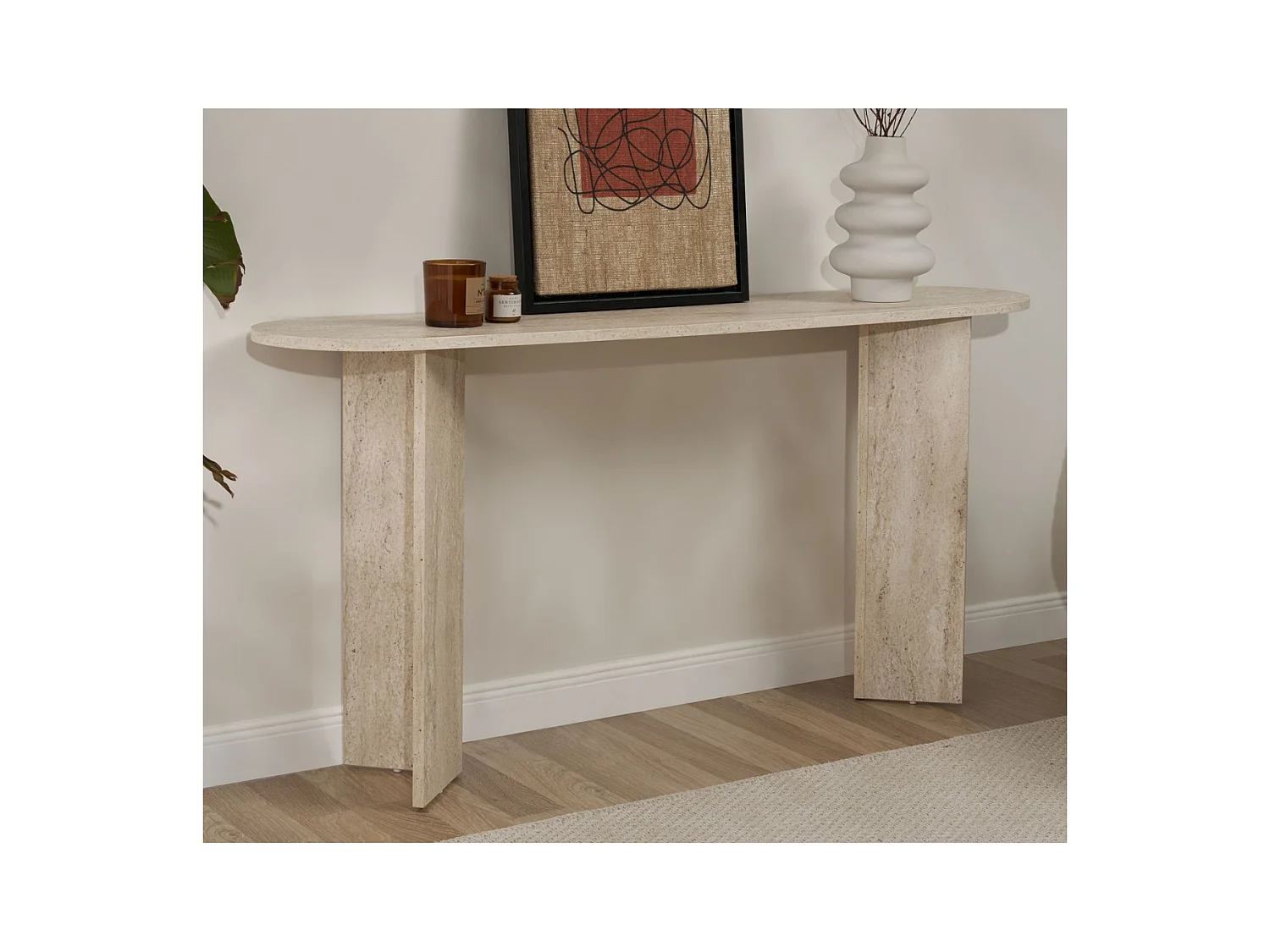 Console avec deux pieds L150 cm - SIRA