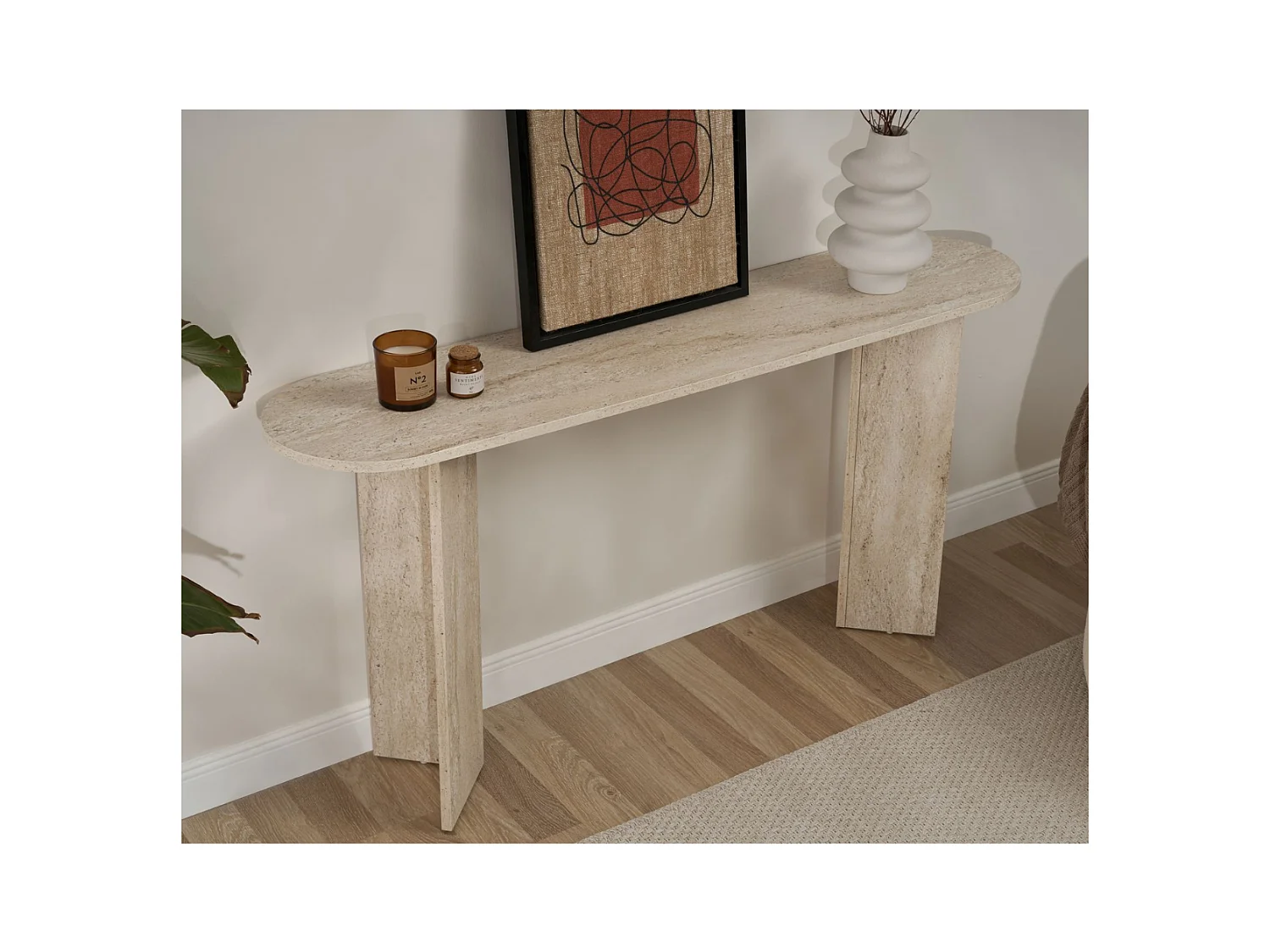 Console avec deux pieds L150 cm - SIRA