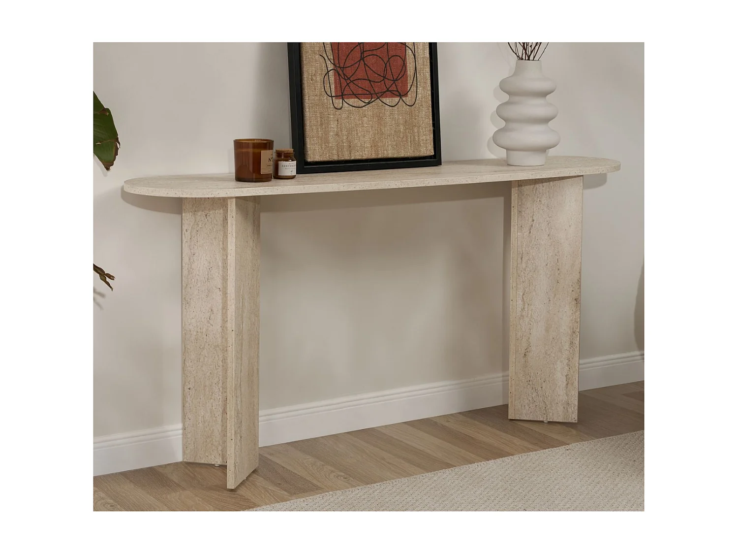 Console avec deux pieds L150 cm - SIRA